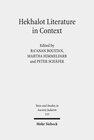 Buchcover Hekhalot Literature in Context