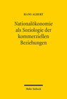 Buchcover Nationalökonomie als Soziologie der kommerziellen Beziehungen