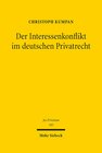 Buchcover Der Interessenkonflikt im Deutschen Privatrecht