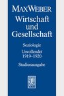 Buchcover Max Weber-Studienausgabe