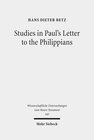 Buchcover Studies in Paul's Letter to the Philippians