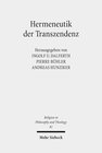 Buchcover Hermeneutik der Transzendenz