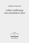 Buchcover Luthers Auffassung vom christlichen Leben