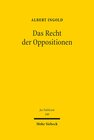 Buchcover Das Recht der Oppositionen