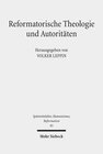 Buchcover Reformatorische Theologie und Autoritäten