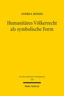 Buchcover Humanitäres Völkerrecht als symbolische Form