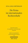 Buchcover Die Firma im internationalen Rechtsverkehr