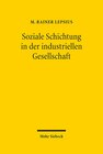 Buchcover Soziale Schichtung in der industriellen Gesellschaft