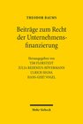 Buchcover Beiträge zum Recht der Unternehmensfinanzierung