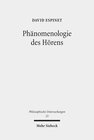 Buchcover Phänomenologie des Hörens