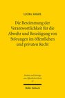 Buchcover Die Bestimmung der Verantwortlichkeit für die Abwehr und Beseitigung von Störungen im öffentlichen und privaten Recht