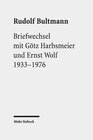 Buchcover Briefwechsel mit Götz Harbsmeier und Ernst Wolf