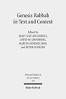 Buchcover Genesis Rabbah in Text and Context