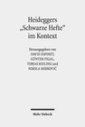 Buchcover Heideggers "Schwarze Hefte" im Kontext