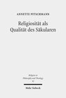 Buchcover Religiosität als Qualität des Säkularen