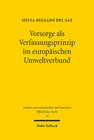 Buchcover Vorsorge als Verfassungsprinzip im europäischen Umweltverbund
