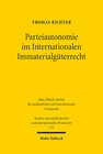 Buchcover Parteiautonomie im Internationalen Immaterialgüterrecht