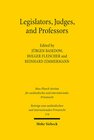 Buchcover Legislators, Judges, and Professors