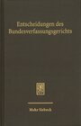 Buchcover Entscheidungen des Bundesverfassungsgerichts (BVerfGE)