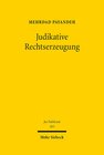 Buchcover Judikative Rechtserzeugung