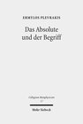 Buchcover Das Absolute und der Begriff