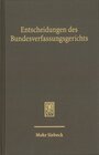 Buchcover Entscheidungen des Bundesverfassungsgerichts (BVerfGE)