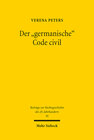Buchcover Der "germanische" Code civil