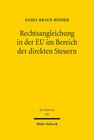 Buchcover Rechtsangleichung in der EU im Bereich der direkten Steuern