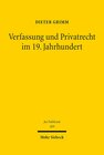 Buchcover Verfassung und Privatrecht im 19. Jahrhundert