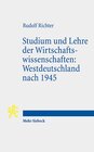 Buchcover Studium und Lehre der Wirtschaftswissenschaften: Westdeutschland nach 1945