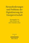 Buchcover Herausforderungen und Probleme der Digitalisierung der Energiewirtschaft