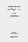 Buchcover Hermeneutics and Negativism