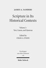 Buchcover Scripture in Its Historical Contexts