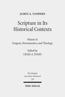 Buchcover Scripture in Its Historical Contexts