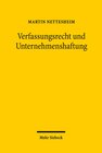 Buchcover Verfassungsrecht und Unternehmenshaftung