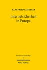 Buchcover Internetsicherheit in Europa