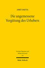 Buchcover Die angemessene Vergütung des Urhebers