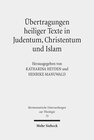 Buchcover Übertragungen heiliger Texte in Judentum, Christentum und Islam