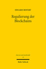 Buchcover Regulierung der Blockchains