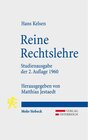 Buchcover Reine Rechtslehre