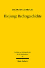 Buchcover Die junge Rechtsgeschichte