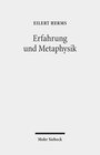 Buchcover Erfahrung und Metaphysik