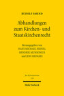 Buchcover Abhandlungen zum Kirchen- und Staatskirchenrecht
