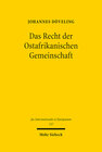 Buchcover Das Recht der Ostafrikanischen Gemeinschaft