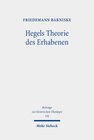 Buchcover Hegels Theorie des Erhabenen