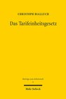 Buchcover Das Tarifeinheitsgesetz