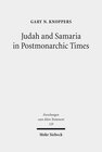 Judah and Samaria in Postmonarchic Times width=