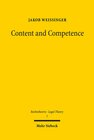 Buchcover Content and Competence