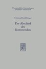 Buchcover Der Abschied des Kommenden