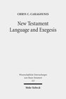 Buchcover New Testament Language and Exegesis